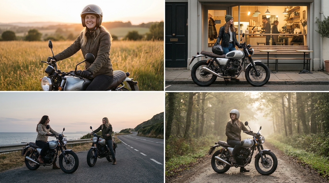 moto 125 femmes débutantes : 4 idéaux confiance 2025